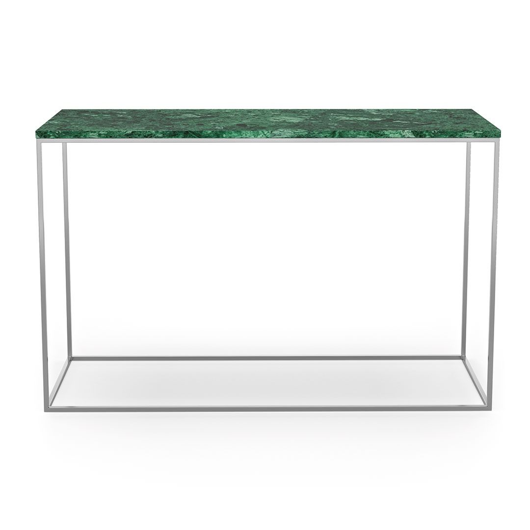 Green marble store console table