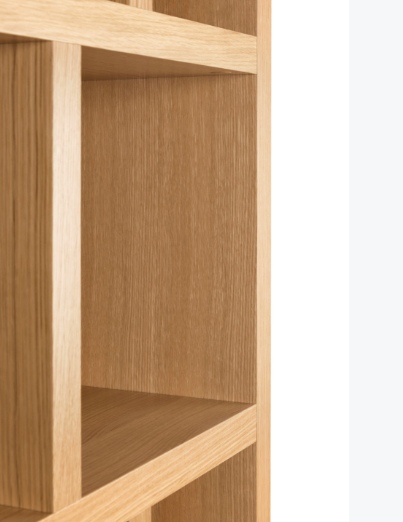 Berlin 70cm 5 Level Shelving Unit Oak Veneer Finish Temahome 4 Levels 70cm Bookcase Style 5292